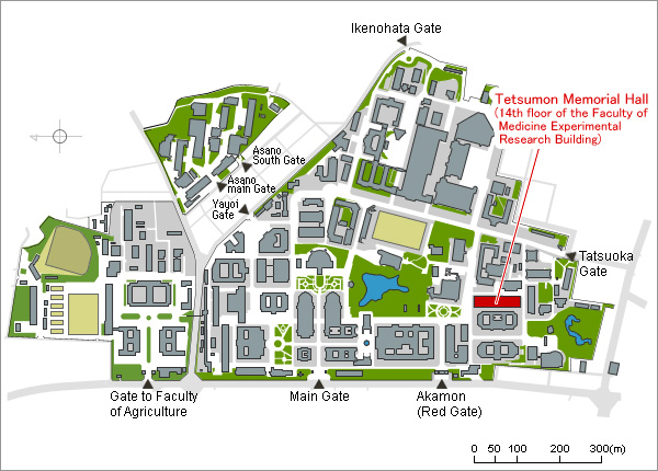 Hongo Campus Access Map